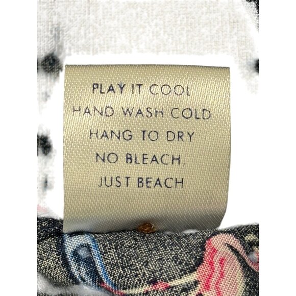 Kenny Flowers Shirt Island Classics Button-Up Blue Pink Flamingo Print Mens XL - Picture 4 of 7